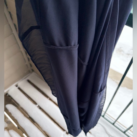 🆕 Adrianna Papell OneShoulder Chiffon Maxi Gown Midnight Navy Size 14 Dress - Picture 12 of 16